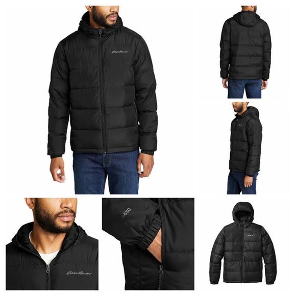Eddie Bauer Other - BLACK NWT Eddie Bauer Men’s Hooded Down Jacket